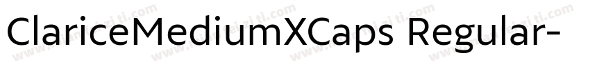 ClariceMediumXCaps Regular字体转换